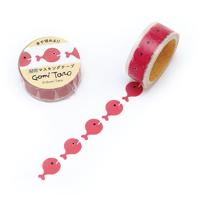 五味太郎　きんぎょがにげた　透明マスキングテープ　15W（きんぎょ）