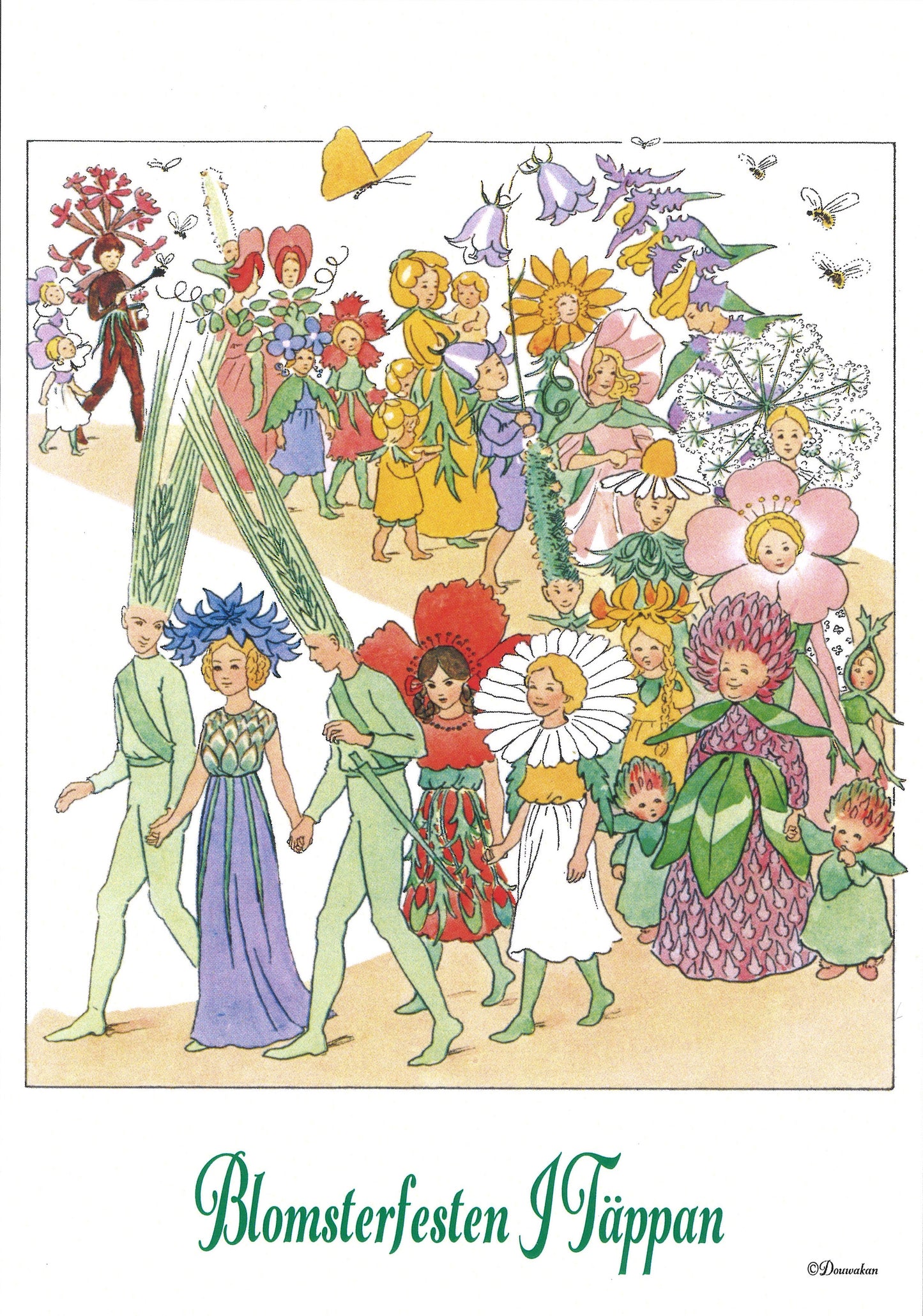 『リーサの庭の花まつり』ポストカード